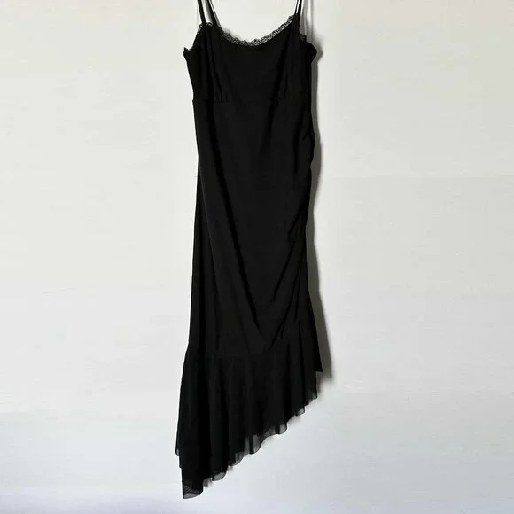 Wild Fable Women's Medium Size Dress | BLACK | STRETCHY| ANGLED| NWT - Picture 2 of 11